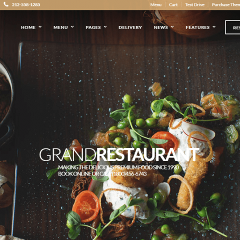 grand restaurant website