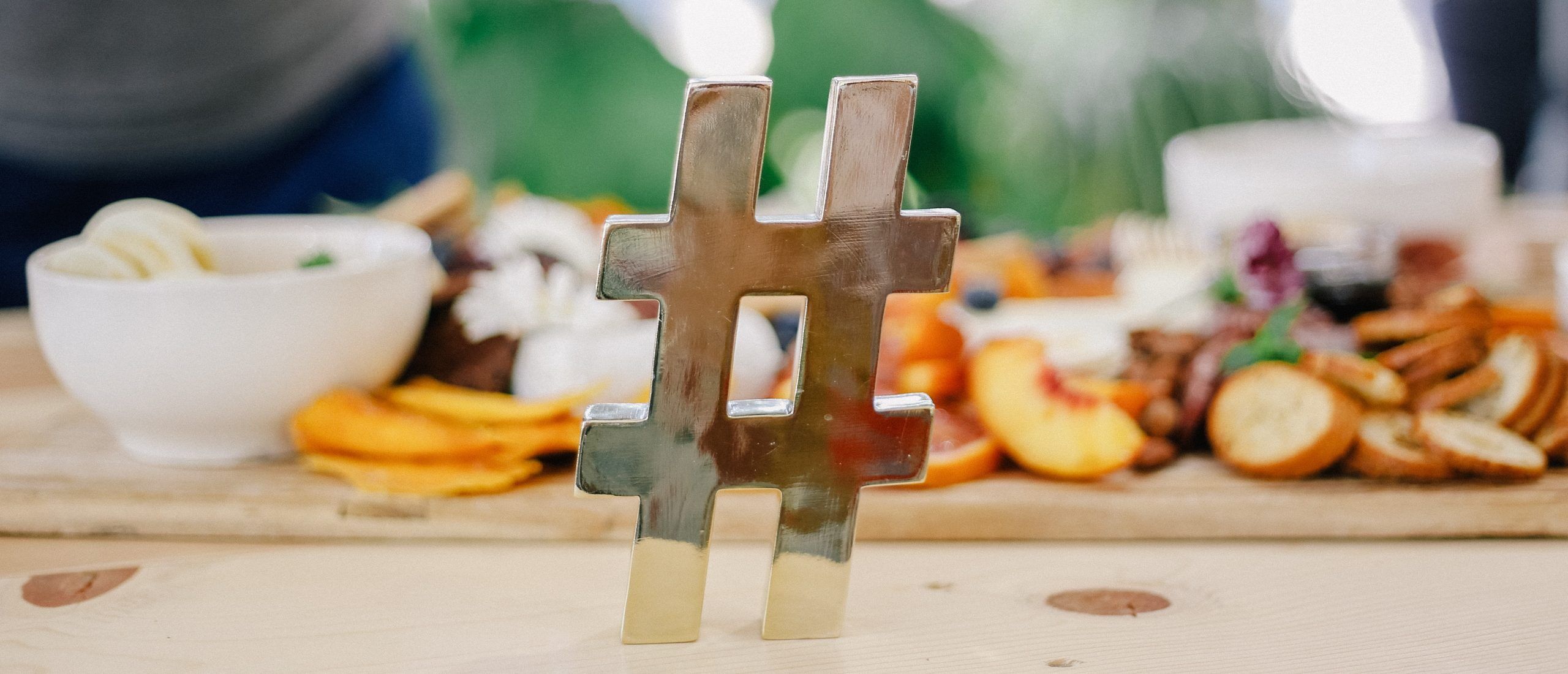 Hashtag on Table