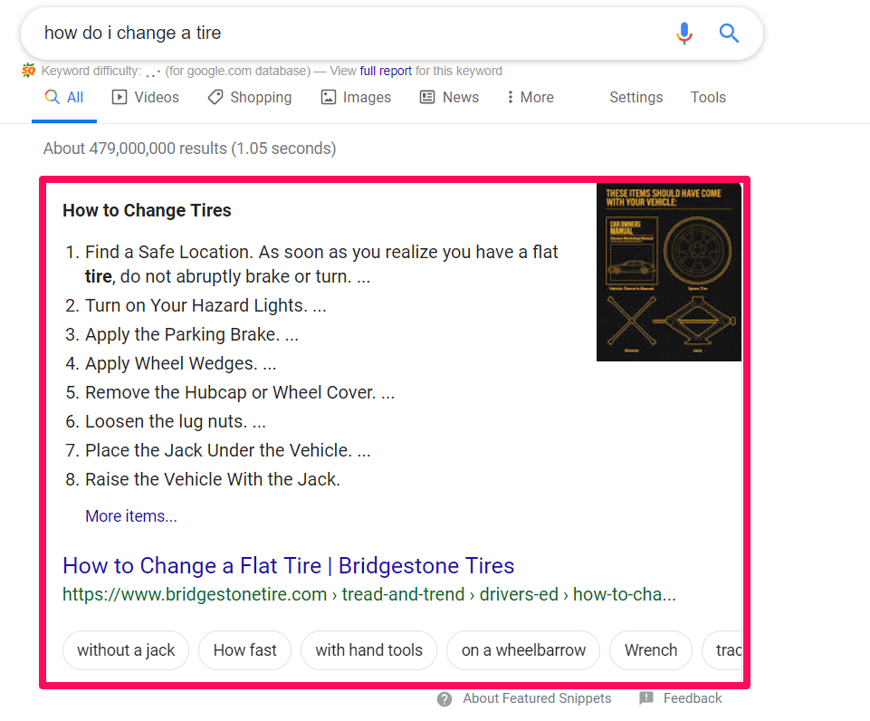 Featured Snippet Example